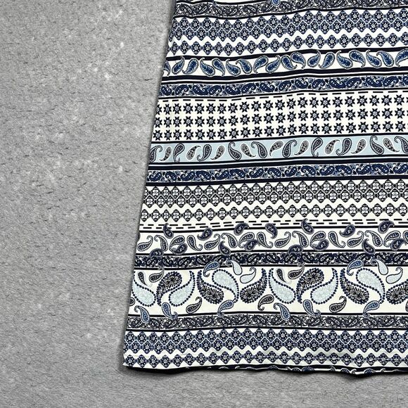 Tommy Bahama Swim Dress Size Medium Blue/White Paisley Terrace Over-the-Shoulder - Picture 5 of 12